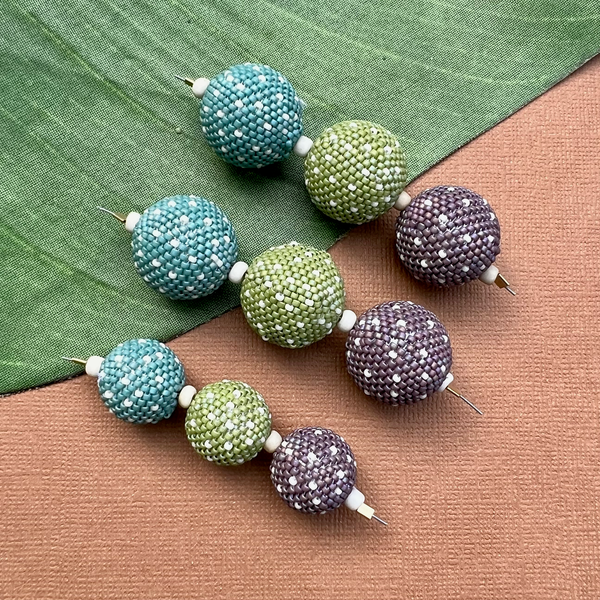 Spring Polka Dots (Size 15) Beaded Beads