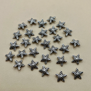 Hill Tribe Fine Silver 14mm Starfish Beads