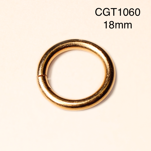 Hill Tribe Gold Plated Copper Jump Rings 14mm, 16mm, 18mm