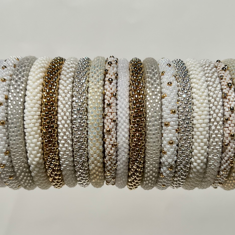 Biscuit Beaded Bangles