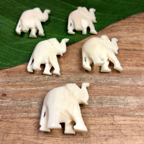Bone Elephants - 7 Pieces