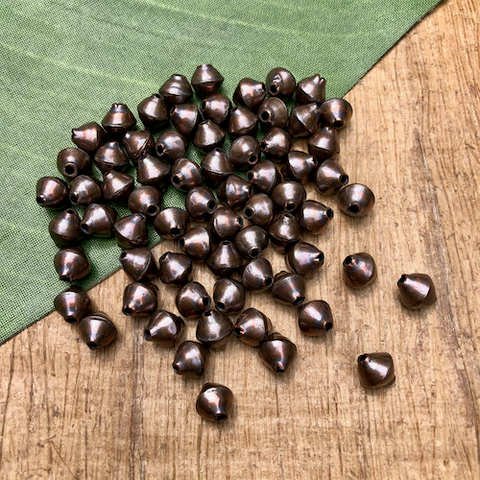 Copper Small Bi-Cone Beads