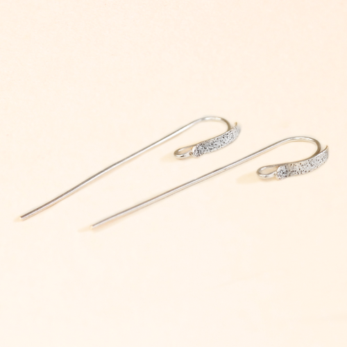 hammered - sterling silver earwire