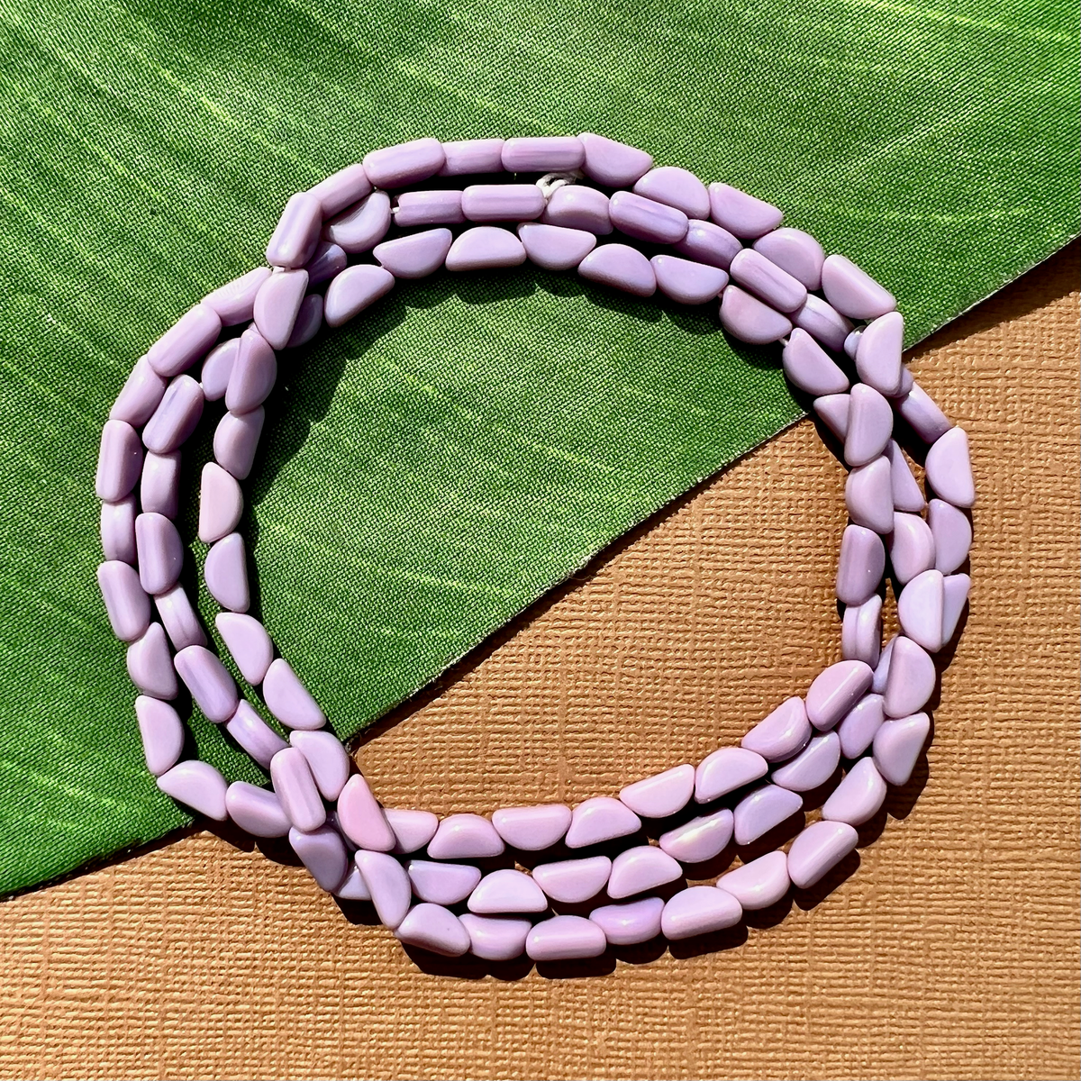 Lavender Glass Bead Pen - handmade lavender glass beads
