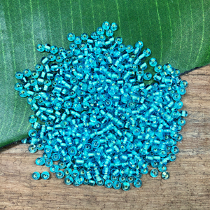 Japanese seed bead - teal size 6.