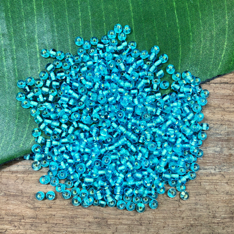 Japanese seed bead - teal size 6.