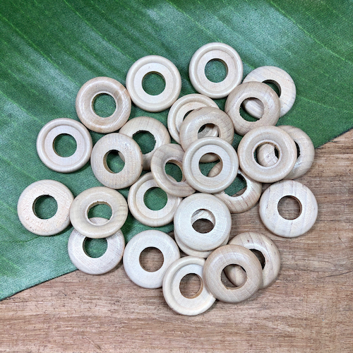 Wooden Rings - 25 Pieces