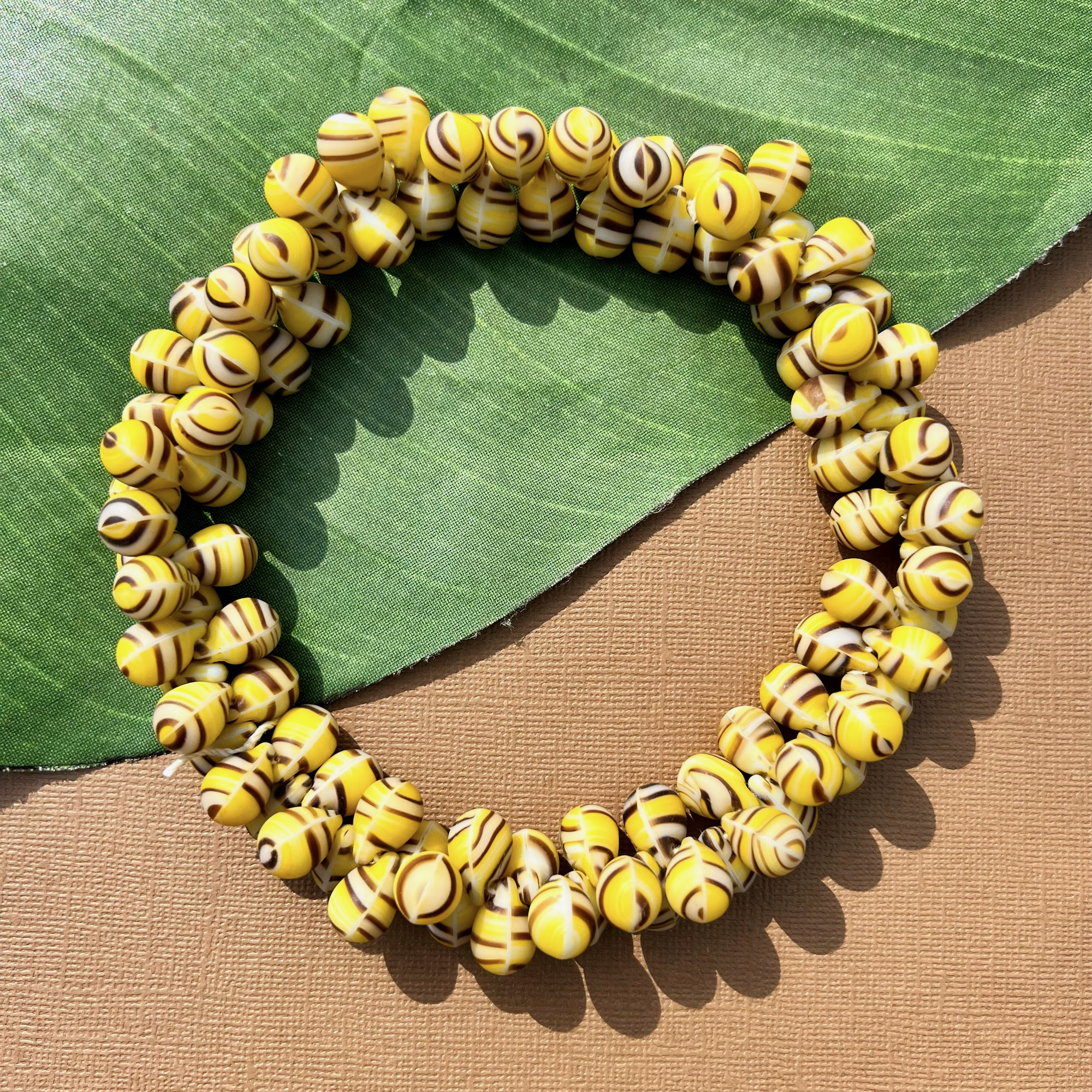 Yellow "Wedding Bead" Drop Beads - 100 Pieces