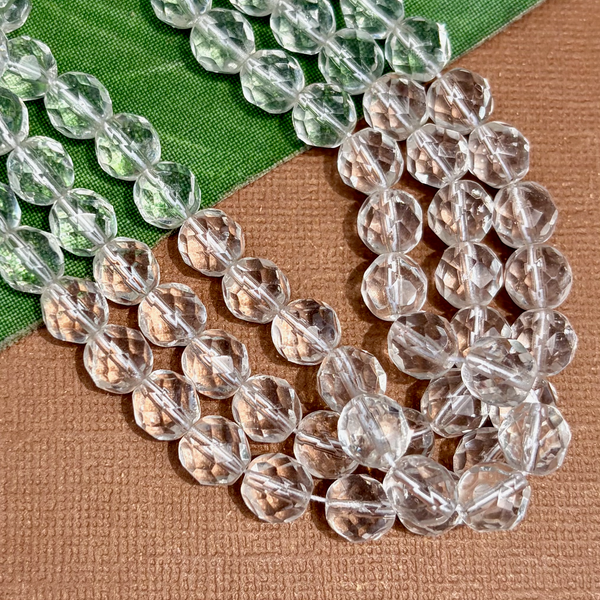 Vintage Fire Polish Crystal 8mm - 100 Pieces