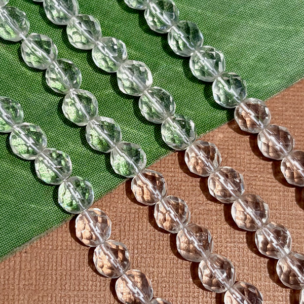 Vintage Fire Polish Crystal 8mm - 100 Pieces