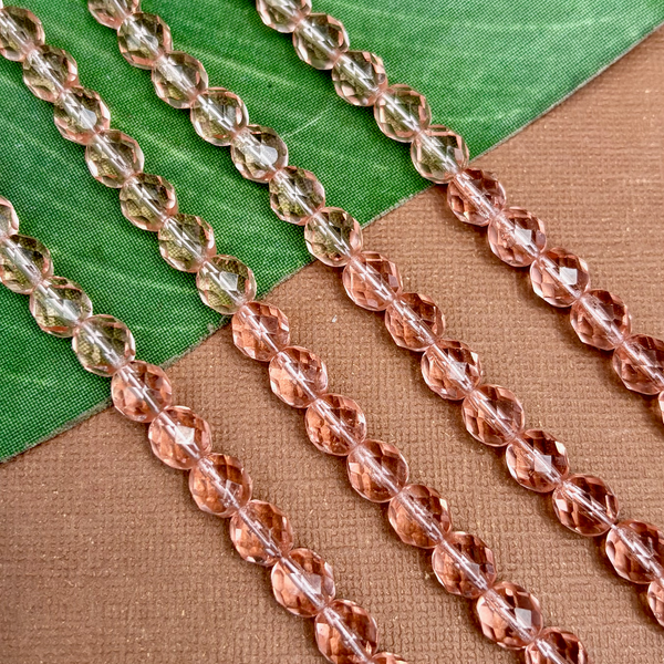 Vintage Fire Polish Crystal 8mm - 100 Pieces