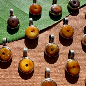 Amber 12mm Pendants - 1 Piece