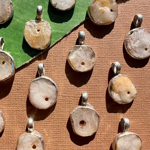 Ancient Quartz Pendants - 1 Piece