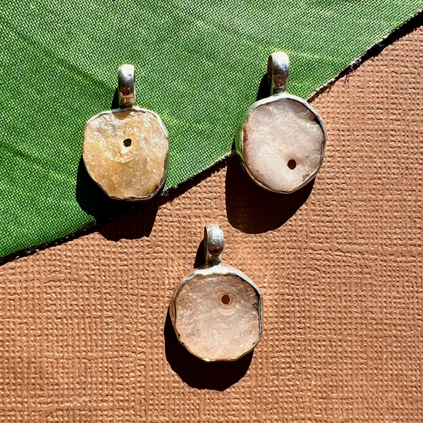 Ancient Quartz Pendants - 1 Piece