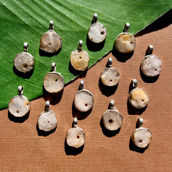 Ancient Quartz Pendants - 1 Piece