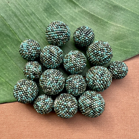 Green Turquoise Mix (Size 11) Beaded Beads