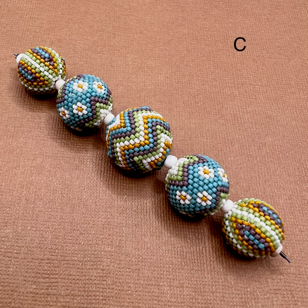 Spring Beaded Beads - 5pc Strands