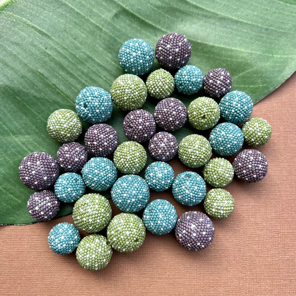 Spring Polka Dots (Size 15) Beaded Beads