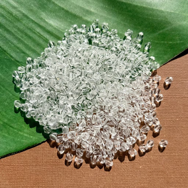 Vintage Crystal Bi-Cone Beads 5mm - 100 Pieces