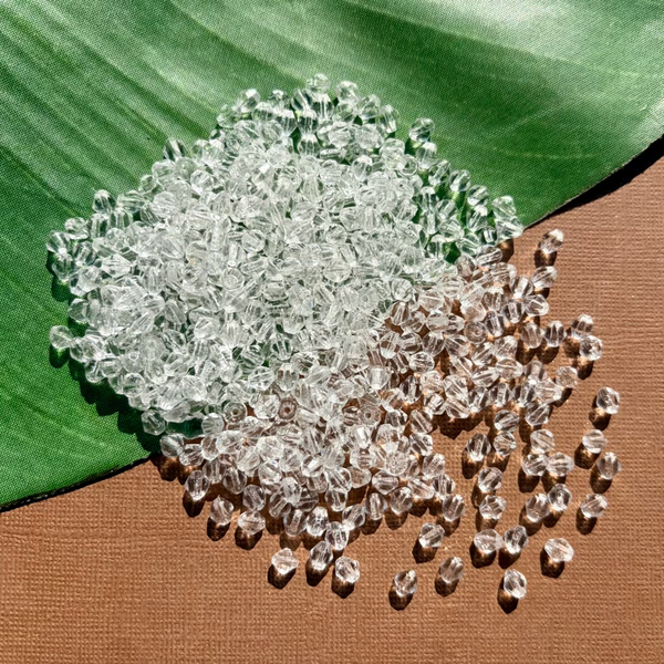 Vintage Crystal Bi-Cone Beads 5mm - 100 Pieces