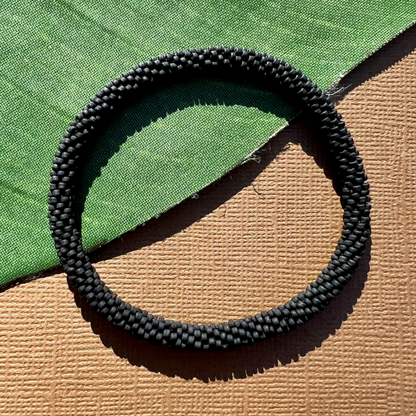 Black Beaded Bangles #16