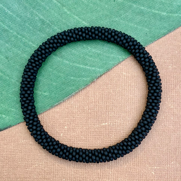 Black Beaded Bangles #2