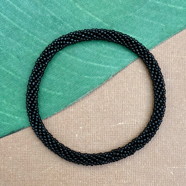 Black Beaded Bangles #3
