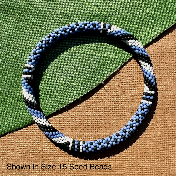 Blue Beaded Bangles #10