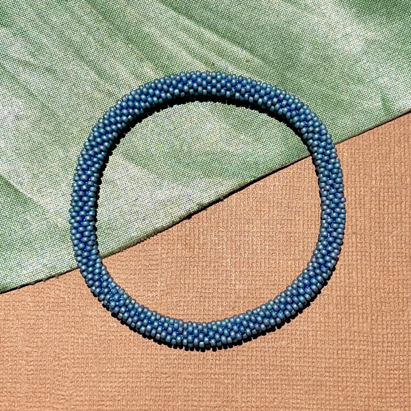 Blue Beaded Bangles #15