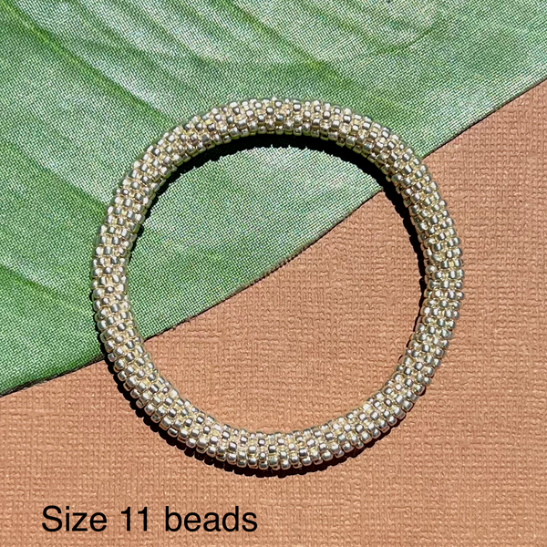 Blue Beaded Bangles #20