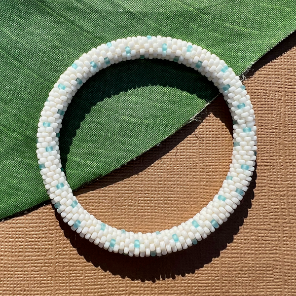 Blue Beaded Bangles #7
