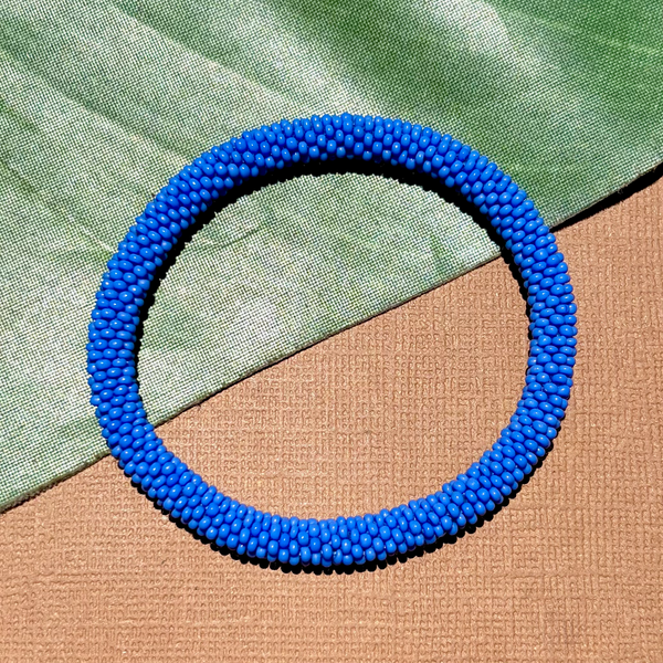 Blue Beaded Bangles #8
