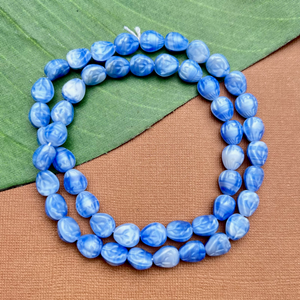 Pear Shaped Blue Beads - 50 Pieces