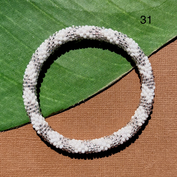 Blue Sky (Blues) Beaded Bangles