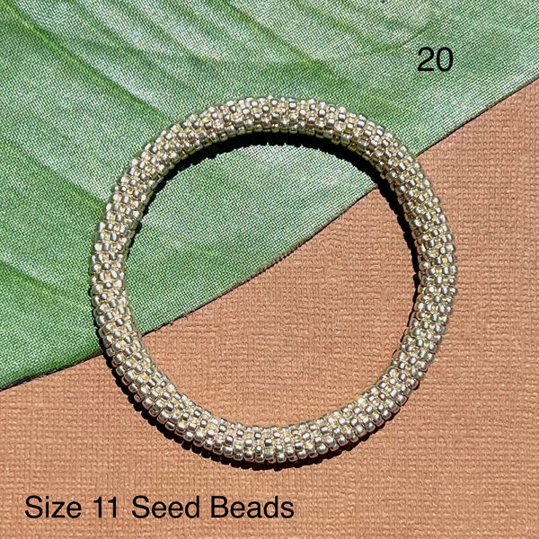 Blue Sky (Blues) Beaded Bangles