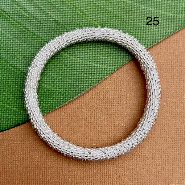 Blue Sky (Blues) Beaded Bangles