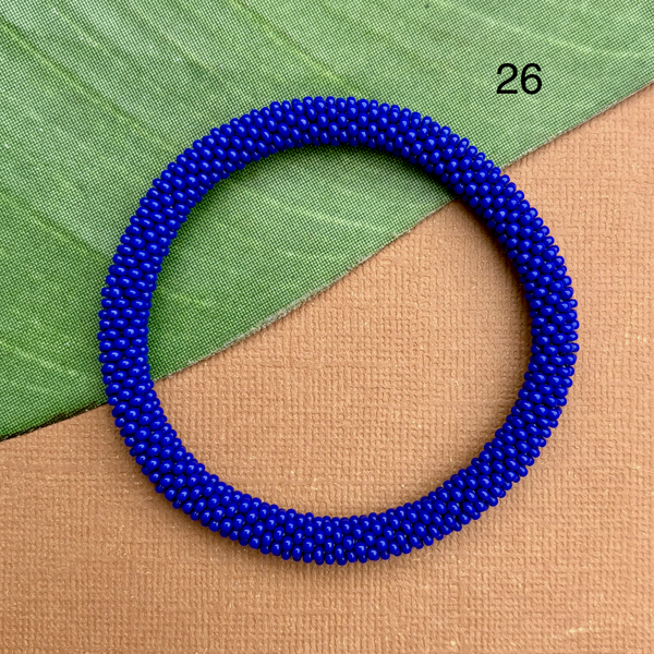 Blue Sky (Blues) Beaded Bangles