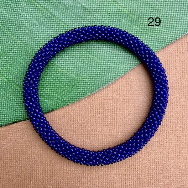 Blue Sky (Blues) Beaded Bangles