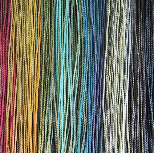 Turquoise - Braided Nylon Waxed Cord