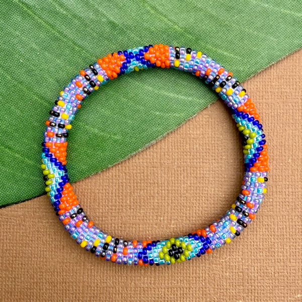 Green Beaded Bangles #12