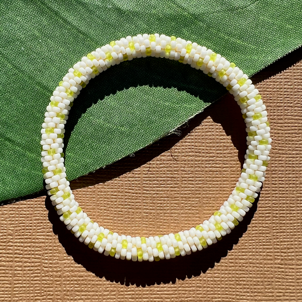 Green Beaded Bangles #14