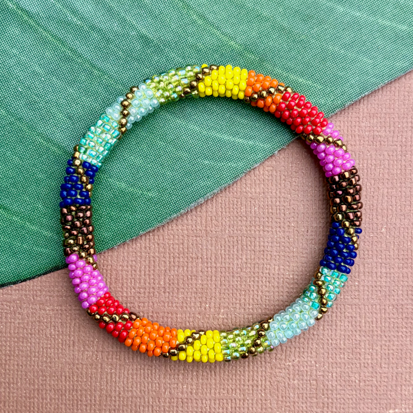 Green Beaded Bangles #20