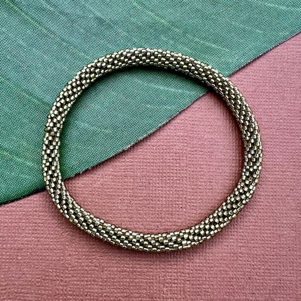 Green Beaded Bangles #1