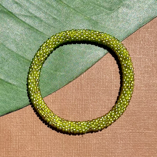 Green Beaded Bangles #2