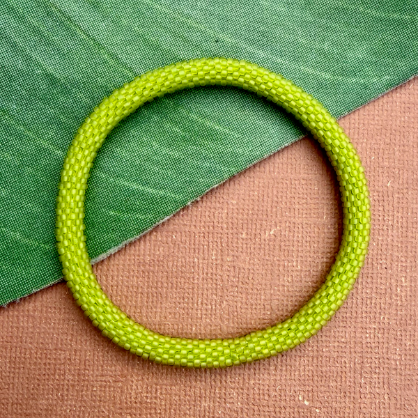 Green Beaded Bangles #3