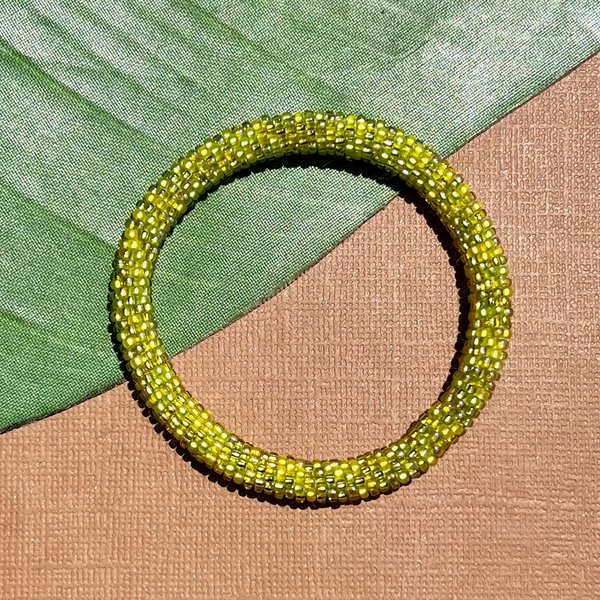 Green Beaded Bangles #4