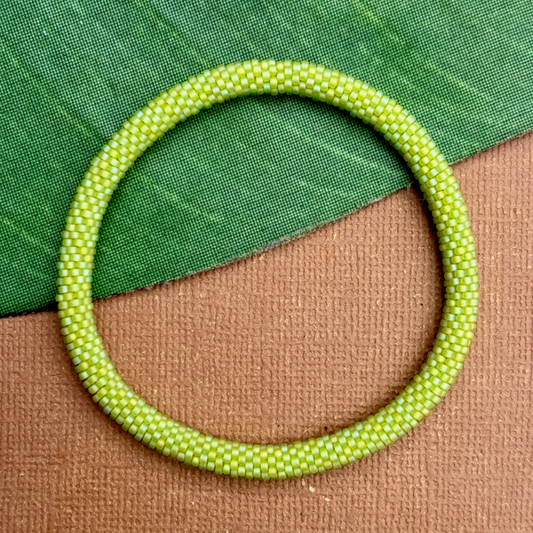 Green Beaded Bangles #5
