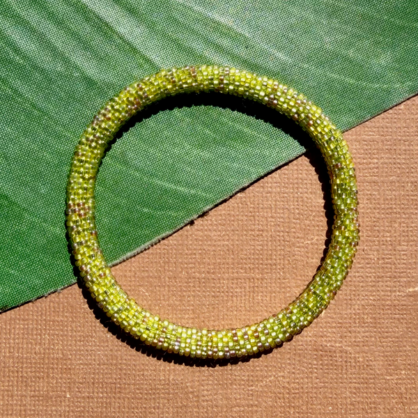 Green Beaded Bangles #6