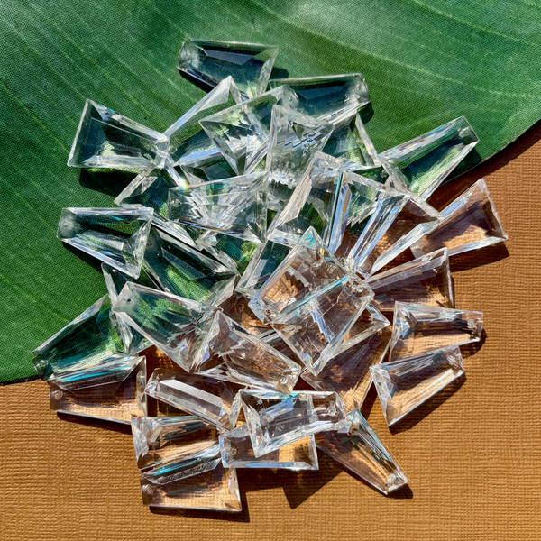 Chadelier Trapezoid Pendants - 20 Pieces