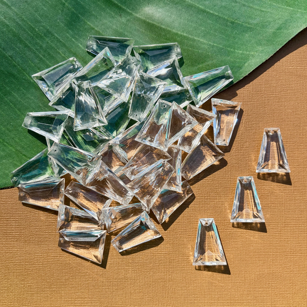 Chadelier Trapezoid Pendants - 20 Pieces